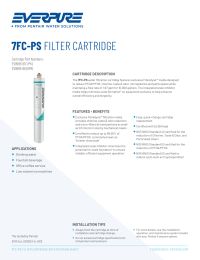 Everpure 7FC-PS FILTER CARTRIDGE Manual