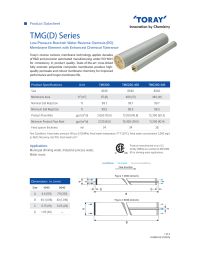 Toray TMG20D-400 8040 RO Membrane BW 12100 GPD Manual
