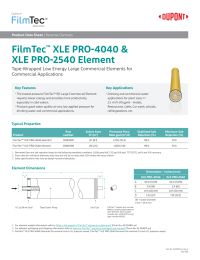 FilmTec XLE PRO-2540 element 1000gpd 2.5