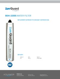 BevGuard BGH-3200S Water Filter Replacement Cartridge Manual