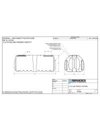 1175 Gallon Low Profile Below Ground Water Storage Tank 127