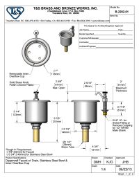 T S Brass B 2282 01 Dipperwell Faucet And Bowl Set Fresh Water